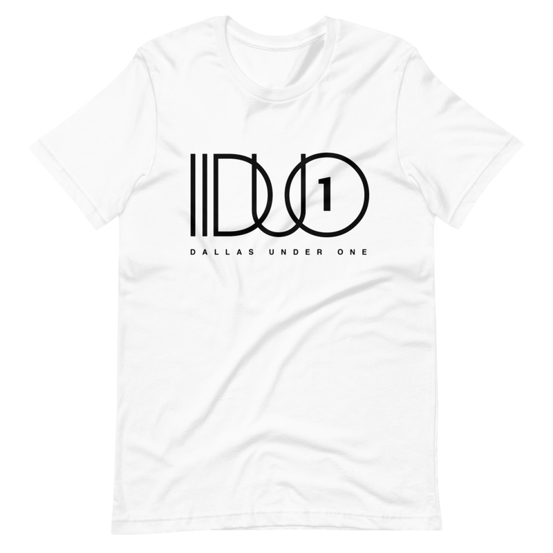 DUO- White Classic Logo Unisex Tee