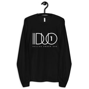 DUO-Black Long Sleeve Unisex Logo Tee