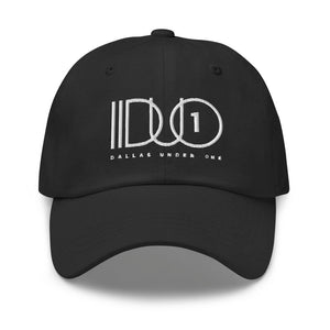 DUO-Black Classic Logo Embroidered Dad Hat
