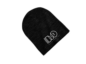DUO-Black Classic Logo Embroidered Beanie